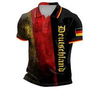 Camisetas de la Copa del Mundo para hombre 2026, camiseta de la Copa Mundial de Fútbol de Alemania 2026 para hombre, camisetas de cuello de abuelo camisetas de verano de manga corta con botones que