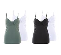 Camisetas de lactancia pack 2 - Blanco . Talla Negro#Tallas:XL (50/52)
