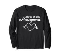 Camisetas de Luna de Miel para Parejas Estamos en Nuestra Camiseta de Luna de Miel Manga Larga