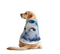 Camisetas de madre pingüino y mascota bebé para perros, ropa para perros grandes y medianos, camisas cómodas para perros, perfectas para el uso diario