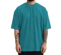 Camisetas de manga corta con cuello redondo para hombre, para salir, holgadas, de verano, lindas, informales, modernas, holgadas, occidentales, camisetas para hombre, Verde oscuro1, XXL