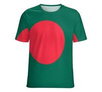 Camisetas De Manga Corta con Estampado De La Bandera De Bangladesh para Mujer Básicas Cómodas De Cuello Redondo Ideales para El Verano Tallas Grandes Camisetas con Estampado De Banderas Nacionales