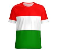 Camisetas De Manga Corta con Estampado De La Bandera De Hungría para Mujer Básicas Cómodas De Cuello Redondo Ideales para El Verano Tallas Grandes Camisetas con Estampado De Banderas Nacionales