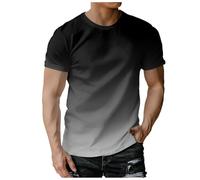 Camisetas de manga corta hombre ancho confort ropa hombre hombres camisetas verano casual camisetas ligeras de corte suelto y moderno cuello redondo camisetas casuales básicas, A-le negro, XXL
