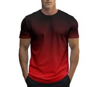 Camisetas de manga corta para hombre, con letras 2026, holgadas, informales, cuello redondo, ajuste holgado, lindas camisetas de fiesta, camisetas de moda para hombre, rosso, 6XL