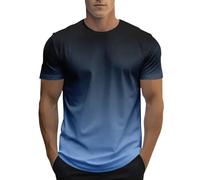 Camisetas de manga corta para hombre, con letras 2026, holgadas, informales, cuello redondo, ajuste holgado, lindas camisetas de fiesta, camisetas de moda para hombre, azul marino, XXL