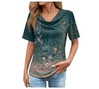 Camisetas de manga corta para hombre y mujer, estilo casual, ajuste regular, estilo casual, verde, XXL