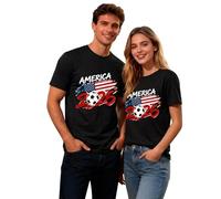 Camisetas de manga corta para hombre y mujer, para apoyar, fútbol, camiseta de fútbol 2026 impresa con nombre de país y bandera, camiseta de verano informal, camiseta de verano, camiseta negra, tops