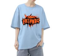 Camisetas de manga corta para mujer, ajuste regular, camisetas de Halloween divertidas de manga corta 2025, camisetas gráficas de moda para interiores y exteriores, deportes, trabajo o vida diaria
