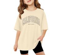 Camisetas de Manga Corta para Niñas y Niños - Tops InfoPlay Verano de Tamaño para Uso Diario y Escolar con Cuello y Estilo Informal Candor Que Inspira Confianza