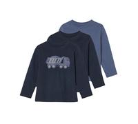 Camisetas de manga larga infantiles pack 3 - Azul#Tallas:110/116 (4-6 años). Talla