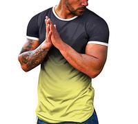 Camisetas de Moda degradadas para Hombre 2026 Que cambian Color Salir, Ajuste Holgado, Lindas Casuales Verano Manga Corta Fiestas, Deportivas Cuello Redondo
