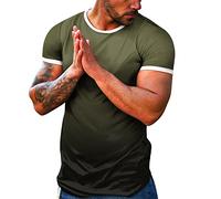 Camisetas de Moda degradadas para Hombre 2026 Que cambian Color Salir, Ajuste Holgado, Lindas Casuales Verano Manga Corta Fiestas, Deportivas Cuello Redondo