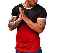 Camisetas de Moda degradadas para Hombre 2026 Que cambian Color Salir, Ajuste Holgado, Lindas Casuales Verano Manga Corta Fiestas, Deportivas Cuello Redondo