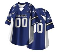 Camisetas de Rugby Personalizadas con Nombre, número y Logotipo para Adultos, jóvenes y preescolares. Camisetas de fútbol Americano Personalizadas de Manga Corta. A09