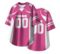 Camisetas de Rugby Personalizadas con Nombre, número y Logotipo para Adultos, jóvenes y preescolares. Camisetas de fútbol Americano Personalizadas de Manga Corta. A14