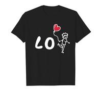 Camisetas de San Valentín Moda Camisas Vacaciones Pareja Camisetas para San Valentín - Diseño interactivo, Tejido cómodo, Idea perfecta para parejas, Negro , 3XL