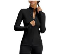 Camisetas de Senderismo for Exteriores, con Bolsillos y Cremallera, for Yoga, for Invierno otoño, for Deportes, Manga Larga, Ajustadas, Secado rápido, for Correr Gimnasio para Fitness Yoga(Color1,S)