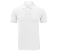 Camisetas de talla grande para hombre, polos de punto, casual, de manga corta, con cuello de verano, camiseta lisa para hombre, blanco, 4XL
