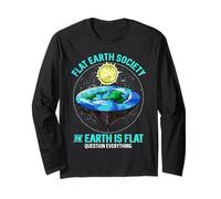Camisetas de Tierra Plana - La Tierra es Plana y Todo en cuestión Manga Larga