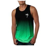 Camisetas de Tirantes Hombre Camiseta Deportiva para Color sólido Casual Playa Músculo T-Shirt diseño gráfico Sol y Sal Arena Culturismo Entrenamiento Vacaciones 2025