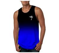 Camisetas de Tirantes Hombre Camiseta Deportiva para Color sólido Casual Playa Músculo T-Shirt diseño gráfico Sol y Sal Arena Culturismo Entrenamiento Vacaciones 2025