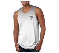 Camisetas de Tirantes Hombre Camiseta Deportiva para Color sólido Casual Playa Músculo T-Shirt diseño gráfico Sol y Sal Arena Culturismo Entrenamiento Vacaciones 2025