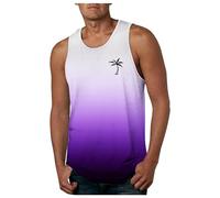 Camisetas de Tirantes Hombre Camiseta Deportiva para Color sólido Casual Playa Músculo T-Shirt diseño gráfico Sol y Sal Arena Culturismo Entrenamiento Vacaciones 2025