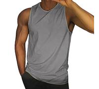 Camisetas de Tirantes Hombre Fitness Tank Top Cuello Redondo Playa Músculo T-Shirt diseño gráfico Sol y Sal Arena atléticas para Entrenamiento