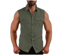 Camisetas de Tirantes Hombre,Verano Camisa sin Mangas Moda básica Casual Deporte Gym Original Slim Fit Camisetas de Tirantes Color sólido Tank Top Shirts Camisas tee 2025