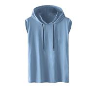 Camisetas de Tirantes Hombre Verano Moda Camiseta sin Mangas con Capucha Diario Color sólido Casual Deporte Gym Original Chandal Tank Top Chaleco T-Shirt básica tee Talla Grande 2025