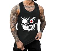 Camisetas de Tirantes Hombre Verano Moda Camiseta sin Mangas Deportivas Casual Gym Jogging Divertida Estampado Suelto Chandal Fitness Tank Top Playa Músculo T-Shirt tee Talla Grande 2025