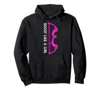 Camisetas de Tiro con Arco para niñas, Camiseta Divertida de Tiro con Arco Sudadera con Capucha