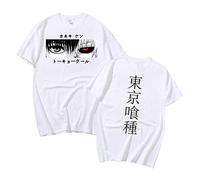 Camisetas de Tokyo Ghoul para Hombre, Camisetas Casuales de Manga Corta Estilo Harajuku con Estampado de Anime para Hombres/Mujeres/Adolescentes