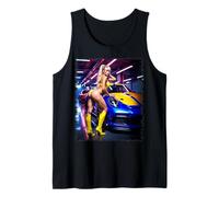 Camisetas de Tuner Car - Chica Sexy y Coche sintonizador alemán Camiseta sin Mangas