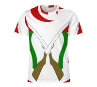 Camisetas De Verano para Hombre - Sáhara Occidental Bandera Nacional Camiseta De Manga Corta De Moda Suave Y Transpirable Ideal para El Verano. 6XL