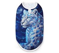 Camisetas de verano para mascotas, diseño de leopardo y luciérnagas bajo la luz de la luna, transpirable, para cachorros y gatos pequeños