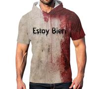 Camisetas De Vestir Hombre Manga Ropa Baratos 4XL Negros Jersey Chulas Mejores Capucha Calaveras Transpirable Verticales Elastano Goticas Dibujos Estampados Letras Licra Precio