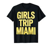 Camisetas de Viaje a Miami para niñas, 2026, Playa Tropical, Puesta de Sol Camiseta