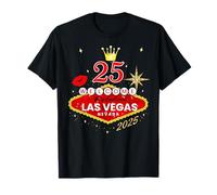 Camisetas de viaje para niñas de Las Vegas 2025 It's My 25th Birthday Squad Camiseta