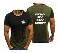 Camisetas Deporte Hombre Dead Day.lig-ht, Ropa Deportiva Hombre de Manga Corta, Ropa Deportiva Hombre Transpirable(Green,5XL)