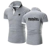 Camisetas Deporte Hombre Fai-ry Ta-il, Camisetas de Manga Corta Atlético Entrenamiento, Ropa Verano para Exteriores Correr Deportes, Slim Fit(Gray,S)
