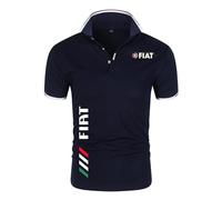 Camisetas Deporte Hombre Italian Car Enthusiast, Golf Tenis Camisa de Po.lo con Estampado, Camisa Po.lo de Manga Corta Camisetas Outdoor, Office(Navy Blue,XL)