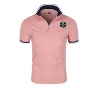 Camisetas Deporte Hombre Muscle Car Enthusiast, Camiseta de Ajuste Delgado con Solapa, camisa Po.lo de manga corta Camisetas Outdoor, office(Pink,XXL)