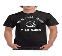 Camisetas divertidas Child Mejor Cocinero y lo Sabes - para Hombre Camisetas Talla Large Color Negro