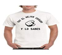 Camisetas divertidas Child Mejor cuñado y lo Sabes - para Hombre Camisetas Talla Large Color Blanco