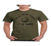 Camisetas divertidas Child Mejor cuñado y lo Sabes - para Hombre Camisetas Talla XL Color Verde Oliva