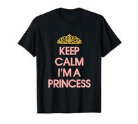 Camisetas divertidas de Little Princess, Keep Calm I'm a Princess Camiseta