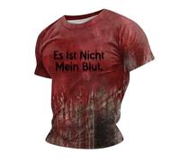 Camisetas divertidas de regalo de Halloween con texto en inglés "I'm Fine It's Not My Blood Scary" 5X Large Scary Clown Accessories Im Fine Bloody Shirt Camiseta de Halloween para hombres y mujeres