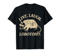 Camisetas divertidas de zarigüeya viva, risa, lobotomía Camiseta